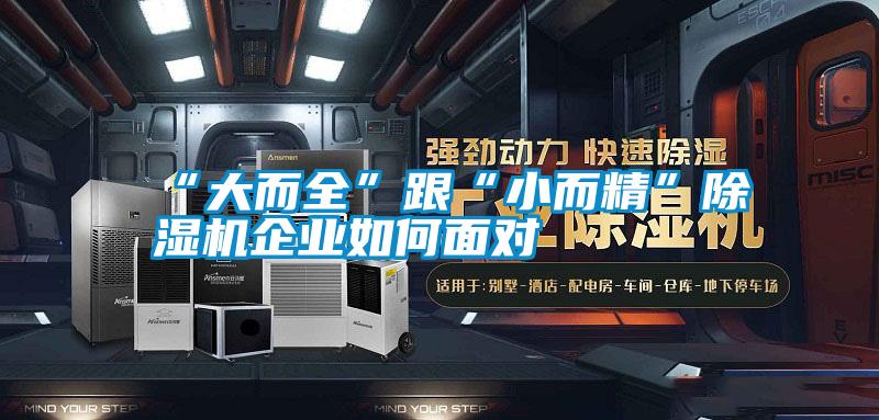 “大而全”跟“小而精”除濕機企業(yè)如何面對