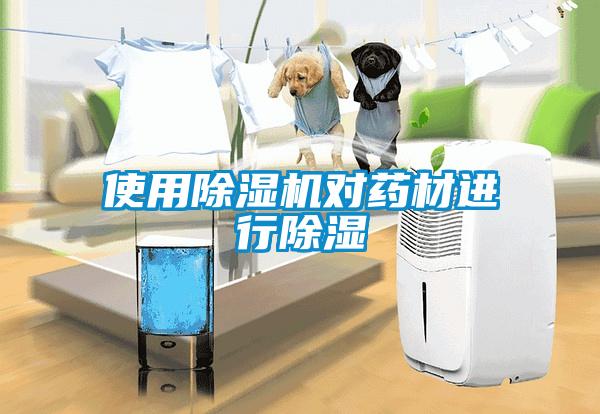 使用除濕機對藥材進行除濕