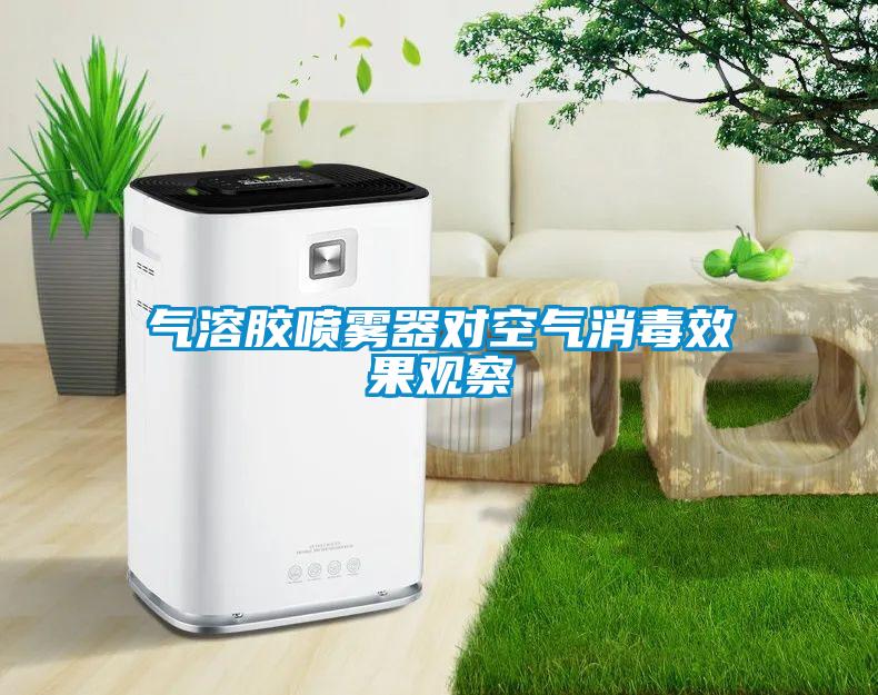 氣溶膠噴霧器對(duì)空氣消毒效果觀察