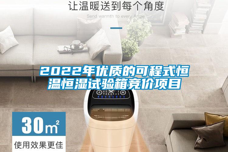 2022年優(yōu)質(zhì)的可程式恒溫恒濕試驗箱競價項目