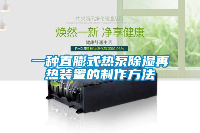 一種直膨式熱泵除濕再熱裝置的制作方法