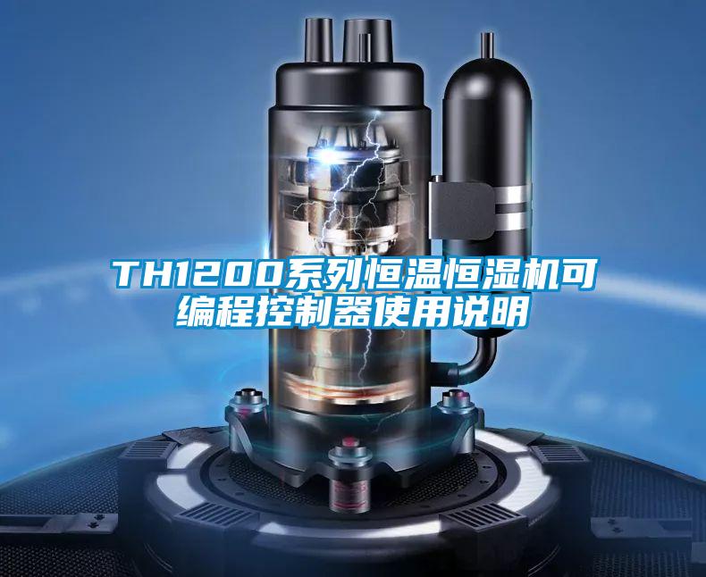 TH1200系列恒溫恒濕機可編程控制器使用說明