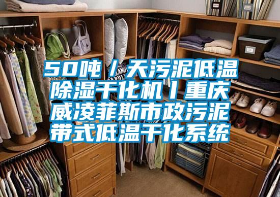 50噸／天污泥低溫除濕干化機(jī)丨重慶威凌菲斯市政污泥帶式低溫干化系統(tǒng)