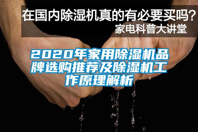 2020年家用除濕機品牌選購推薦及除濕機工作原理解析