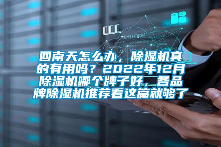 回南天怎么辦，除濕機真的有用嗎？2022年12月除濕機哪個牌子好，各品牌除濕機推薦看這篇就夠了