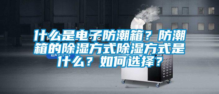 什么是電子防潮箱？防潮箱的除濕方式除濕方式是什么？如何選擇？