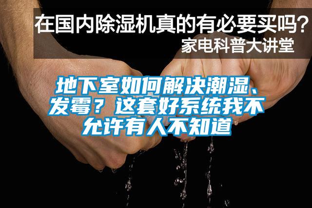 地下室如何解決潮濕、發(fā)霉？這套好系統(tǒng)我不允許有人不知道