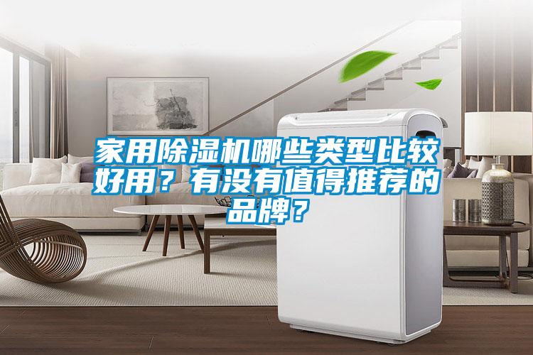 家用除濕機哪些類型比較好用？有沒有值得推薦的品牌？