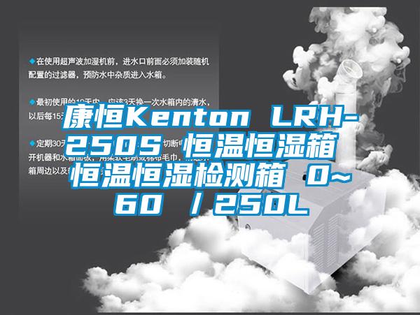 康恒Kenton LRH-250S 恒溫恒濕箱 恒溫恒濕檢測箱 0~60℃／250L