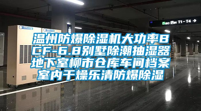 溫州防爆除濕機(jī)大功率BCF-6.8別墅除潮抽濕器地下室柳市倉庫車間檔案室內(nèi)干燥樂清防爆除濕