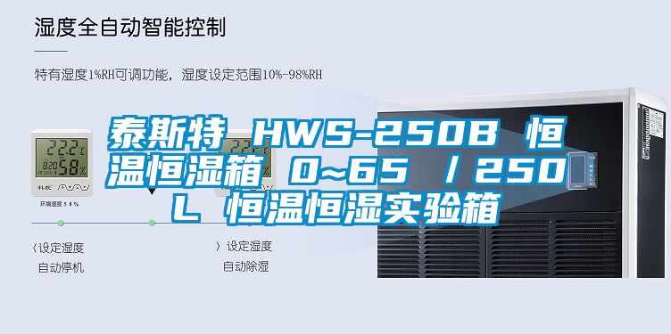 泰斯特 HWS-250B 恒溫恒濕箱 0~65℃／250L 恒溫恒濕實驗箱