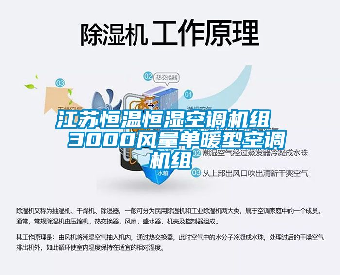 江蘇恒溫恒濕空調機組  3000風量單暖型空調機組