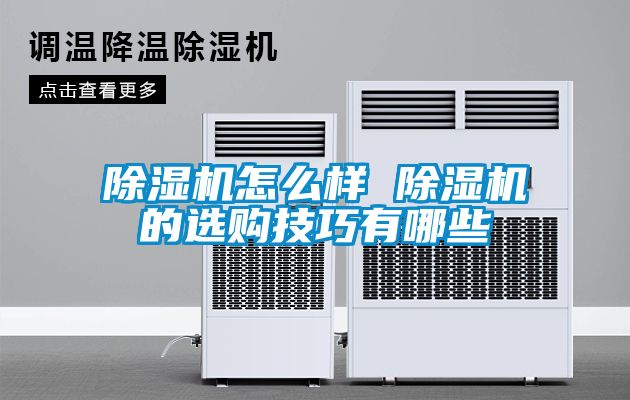 除濕機(jī)怎么樣 除濕機(jī)的選購技巧有哪些