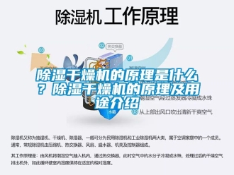 企業(yè)新聞除濕干燥機(jī)的原理是什么？除濕干燥機(jī)的原理及用途介紹