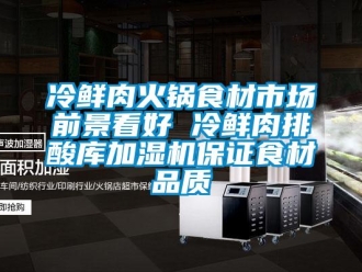 行業(yè)新聞冷鮮肉火鍋食材市場前景看好 冷鮮肉排酸庫加濕機(jī)保證食材品質(zhì)