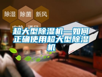 企業(yè)新聞超大型除濕機(jī)—如何正確使用超大型除濕機(jī)