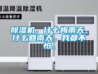 企業(yè)新聞除濕機，什么梅雨天，什么回南天，我都不怕。