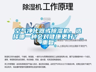 行業(yè)新聞空氣凈化器或除濕機，選擇哪一種會對健康更好？_重復(fù)