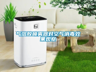 行業(yè)新聞氣溶膠噴霧器對空氣消毒效果觀察