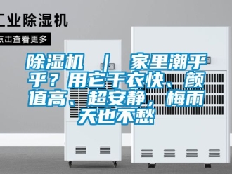 企業(yè)新聞除濕機 ｜ 家里潮乎乎？用它干衣快、顏值高、超安靜，梅雨天也不愁