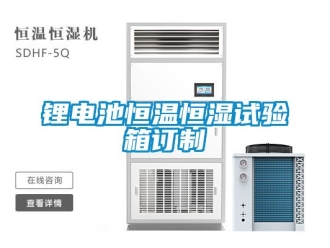 知識百科鋰電池恒溫恒濕試驗箱訂制