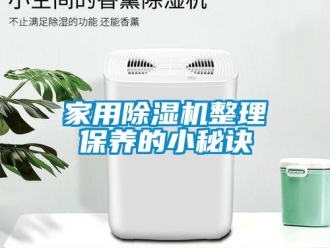 行業(yè)新聞家用除濕機(jī)整理保養(yǎng)的小秘訣