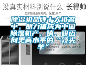 企業(yè)新聞除濕機(jī)品牌十大排名中，朗力信成為中國除濕機(jī)產(chǎn)、銷、研邁向更高水平的“領(lǐng)頭羊”